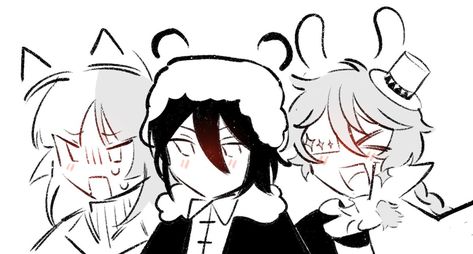 Doa Matching Icons, Doa Trio Fanart, Sigma Nikolai Fyodor Matching, Decay Of Angels Bsd Fanart, Bsd Doa Trio, Fyodor Nikolai Sigma Matching Icons, Doa Trio Matching Pfp, Decay Of Angels Bsd Matching Pfp, Fyolai Wallpaper Pc