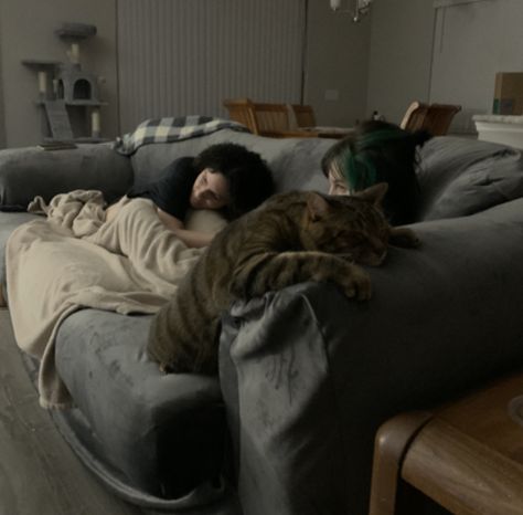 Domestic Life Aesthetic Couple, Wlw House Aesthetic, Couch Cuddle Aesthetic, Wlw Apartment Aesthetic, Soft Cuddling Aesthetic, Wlw Apartment, Soft Sapphic Aesthetic, Wlw Soft Launch, Couples Asleep