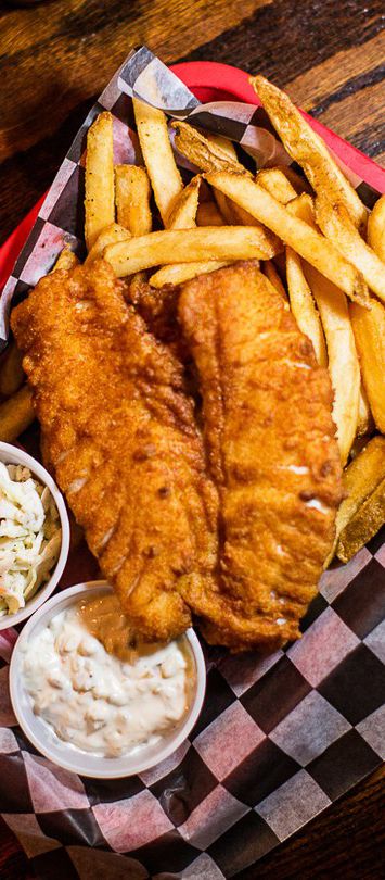 Dive Bar Food, Bar Aesthetic, Restaurant App, Dive Bars, Bar Food, Mystery Party, Dive Bar, Fish And Chips, Southern Recipes