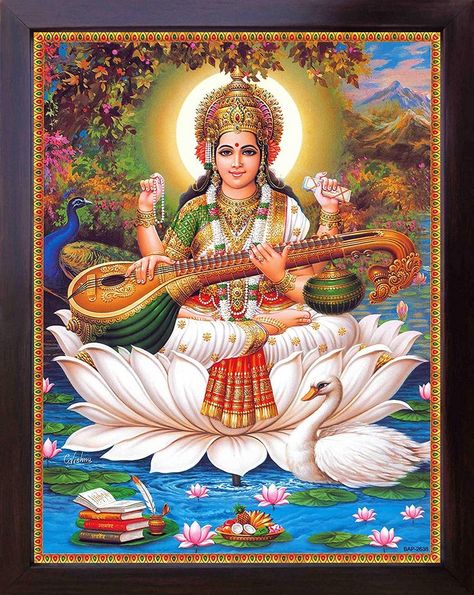 Lord Saraswati, Saraswati Picture, Saraswati Painting, Saraswati Mata, Saraswati Photo, Goddess Saraswati, Saraswati Devi, Saraswati Goddess, Lord Hanuman Wallpapers