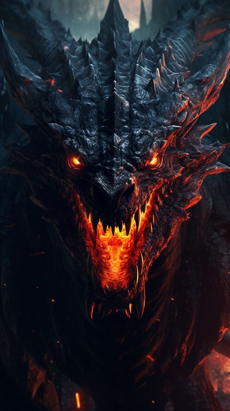 🤑SALE🤑 METAL POSTER WALL-ART - Over 500 SOLD OUT 🤑 Intense scary dragon. This mythical creature adds a touch of fantasy and majesty to your collection. Perfect for fans of dragons. Scary Dragon, Fantasy Dragon Art, Mythical Dragons, Dragon Artwork Fantasy, Cool Dragons, Dragon Decor, Beautiful Dragon, Fantasy Beasts, Dragon Toys