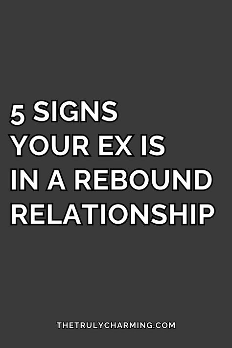 After a breakup, you might look for signs that your ex’s new partner is just the rebound relationship — particularly if you aren’t over them and didn’t want the relationship to end.

It might seem reassuring to know that it’s just a rebound even though it’s really not your business. Here are five signs that the next relationship is just the rebound from you. Rebound Quotes Relationships, Rebound Quotes, Weight Quotes, Rebound Relationship, Ex Quotes, After A Breakup, New Partner, Why Do Men, The Better Man Project