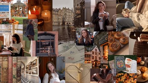 Gilmore Girls autumn inspired wallpaper Autumn Laptop Wallpaper, Desk Top Wallpaper, Aesthetic For Laptop, Fall Computer Backgrounds, Rory Reading, Macbook Customization, Fall Gilmore, Gilmore Girls Autumn, Ipad Lockscreen