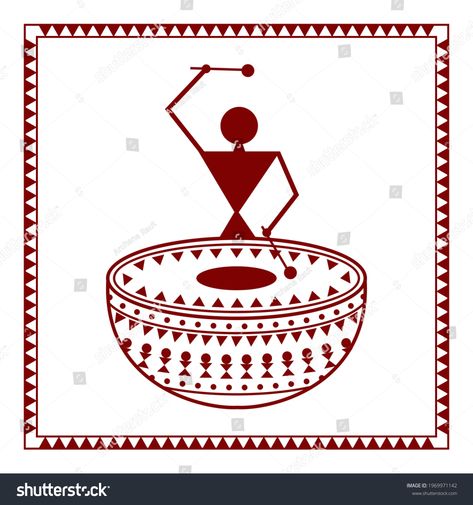 Find Indian Tribal Painting Warli Painting stock images in HD and millions of other royalty-free stock photos, 3D objects, illustrations and vectors in the Shutterstock collection. Thousands of new, high-quality pictures added every day. Warli Paintings Easy, Warli Art Easy, Warli Paintings, Worli Painting, Warli Painting, Warli Art, Easy Canvas, Easy Canvas Art, Indian Folk Art