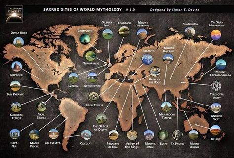 JOJO POST STAR GATES: SACRED SITES??? ON PLANET EARTH. For more on Pinterest Visit: JOJO POST STAR GATES: Earth Grid, History Of Earth, Sacred Sites, World Mythology, Ancient Astronaut, France Culture, Dome Of The Rock, Mystery Of History, World Religions