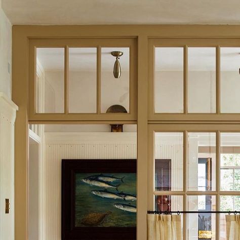 Screen Wall, Interior Windows, French Country Kitchen, Hus Inspiration, Sag Harbor, Internal Doors, Eclectic Home, Unique Spaces, Interior Inspo