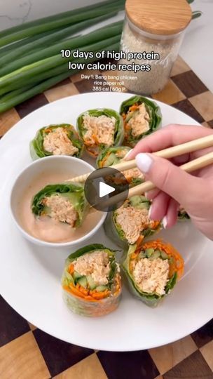 3.7K views · 937 reactions | Giant Bang Bang Chicken Rice Paper Roll
@healthyplacedaily 

Yes please!

Tor Minell

#sushi #sushirecipes #healthylunch #chicken #healthymeals
How to make sushi, bang bang chicken, easy healthy meals | Healthy Place Daily | Badger · These Words High Protein Low Calorie Recipes, Easy Healthy Meals, Clean Eating Guide, Bang Bang Chicken, Make Sushi, Rice Paper Rolls, Mushroom Soup Recipes, Chicken Easy, High Protein Low Calorie