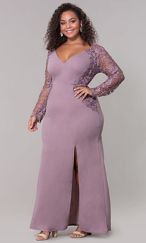 Long Sleeve Dresses Formal, Full Figure Dress, Celebrity Prom Dresses, Affordable Evening Dresses, Plus Zise, Long Formal Dresses, Formal Prom Dresses Long, Gaun Fashion, V Neck Prom Dresses