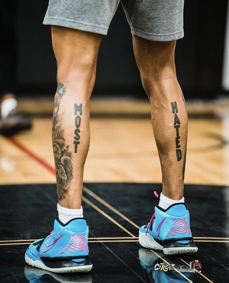 Melo Tattoo, Calf Leg, Clever Tattoos, Cool Forearm Tattoos, Kobe Bryant Wallpaper, Half Sleeve Tattoos For Guys, Rib Tattoo, Arm Tattoos For Guys, Half Sleeve Tattoo