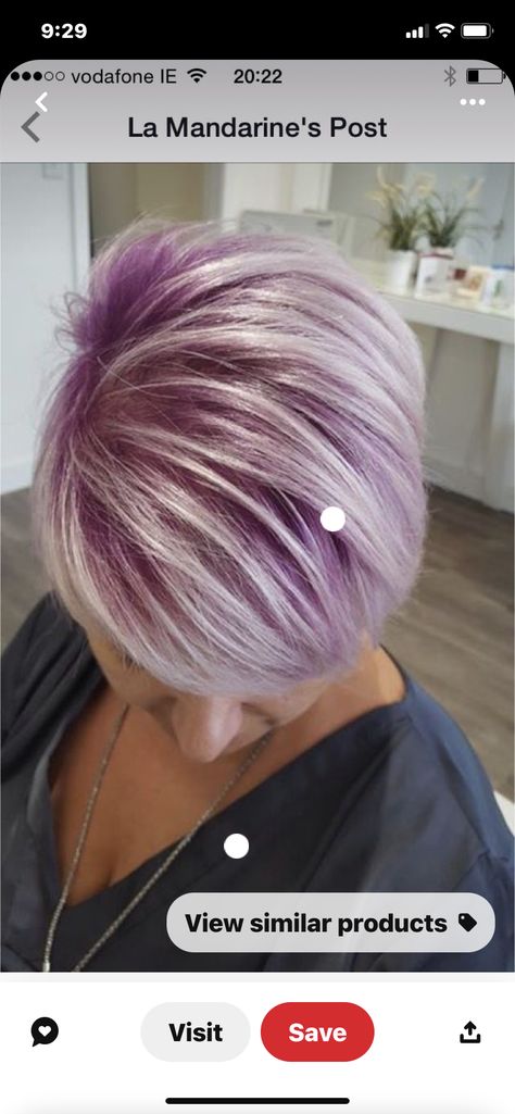 Brown With Blonde Short Hair, Purple Hairlights, Pastel Purple Hair Short, Gray And Pink Hair, Pixie Cut Color Ideas, Grey Hair With Purple Highlights, Pastel Pixie Hair, Purple Blonde Hair, Pink Hair Highlights