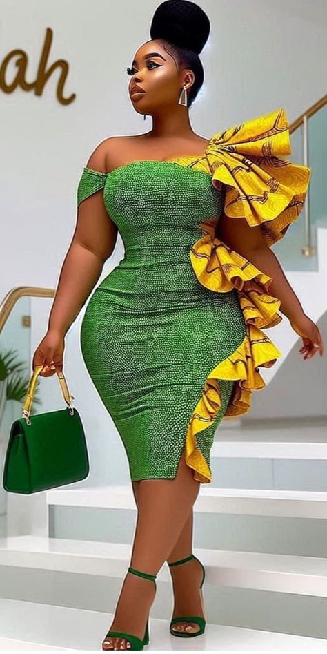 Credit: Folah Signature Folah Signature, African Dress Patterns, South African Traditional Dresses, Classy Short Dresses, Nigerian Lace Styles Dress, African Print Dress Ankara, Traditional Dresses Designs, Best African Dresses, African Inspired Clothing