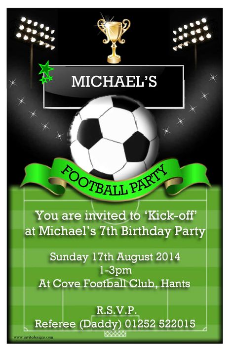 Football Birthday Party Invitations Free, Soccer Party Invitations, Football Birthday Party Invitations, Soccer Birthday Invitation, Soccer Birthday Party, Football Party Invitations, Football Birthday Invitations, Birthday Party Invitation Wording, Football Invitations