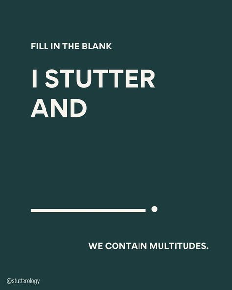 What makes you unique? When you grow up with a stutter, it can feel like it overshadows all of what makes you “you”. Meeting other people who stutter, as a stutterer, is amazing when you see the common threads that bind us- the life experiences proving we aren’t alone. It’s also amazing because there are vast differences in every person, and you really do meet people in all walks of life. The point of acknowledging that we contain multitudes is not to sideline the fact that we stutter. It... We Contain Multitudes, What Makes You Unique, Common Thread, Meet People, The Common, Life Experiences, Meeting People, You Really, Other People