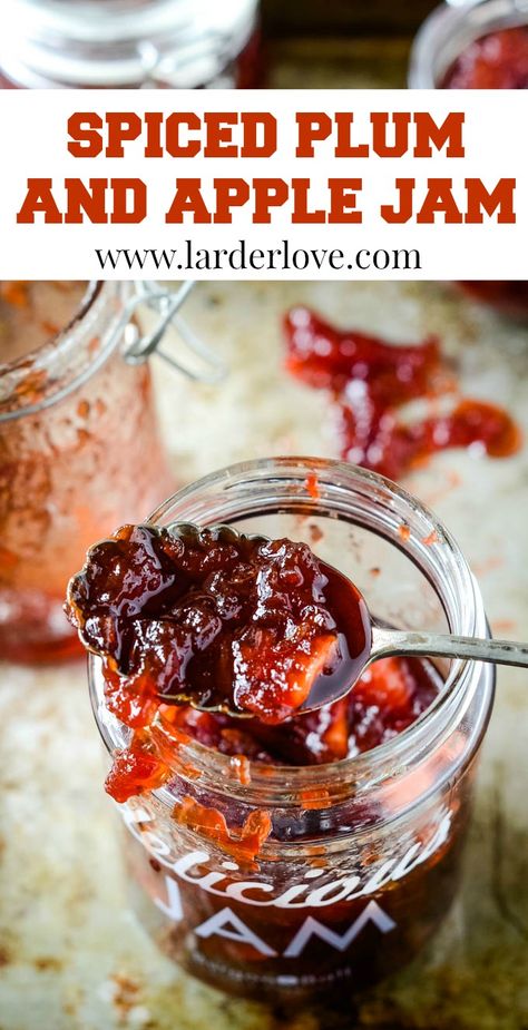 Plum And Apple Jam, Plum Apple Recipes, Glaze For Meat, Preserve Recipes, Plum Butter, Pectin Recipes, Instant Dessert, Canned Plums, Plum Jam Recipes