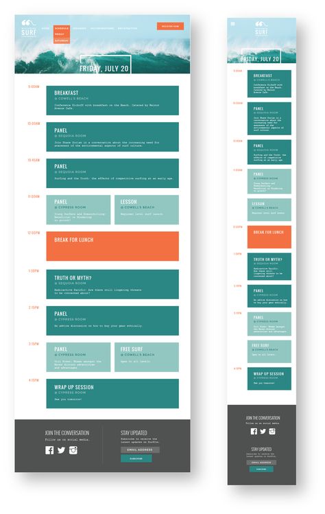 Conference Schedule Design, Conference Agenda, Agenda Design, Wedding Binder, Capstone Project, Surf Culture, Schedule Design, Layout Inspiration, Page Design