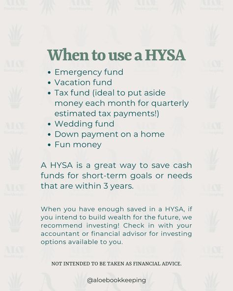 How to make easy money with money you already have 💰 📢 Use a High Yield Savings Account (HYSA) A HYSA has a higher Annual Percentage Yield (APY, or interest rate) than traditional savings accounts offered by most major banks. Think 0.01% versus 4.0%+ (HUGE difference! 😱) Before choosing a new savings accounts, do your research to see if any minimum deposits or minimum balances are required or if there are any account or maintenance fees. *This is not intended to be taken as financial adv... Bank Accounts To Have, Savings Accounts To Have, Savings Account Balance, Saving Methods, Bills Budget, High Interest Savings Account, Budget Money, Money Saving Methods, High Yield Savings Account