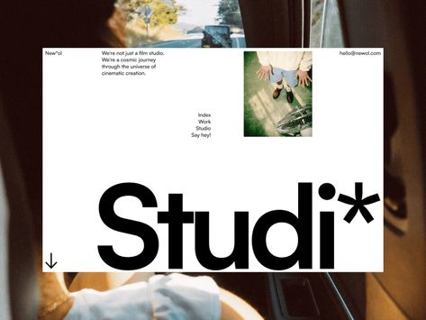 Newol - Studio page on Behance Web Portfolio, Portfolio Design Layout, Portfolio Web Design, Motion Graphics Design, Portfolio Layout, Web Graphic Design, Minimal Web Design, Website Inspiration, Design Minimal