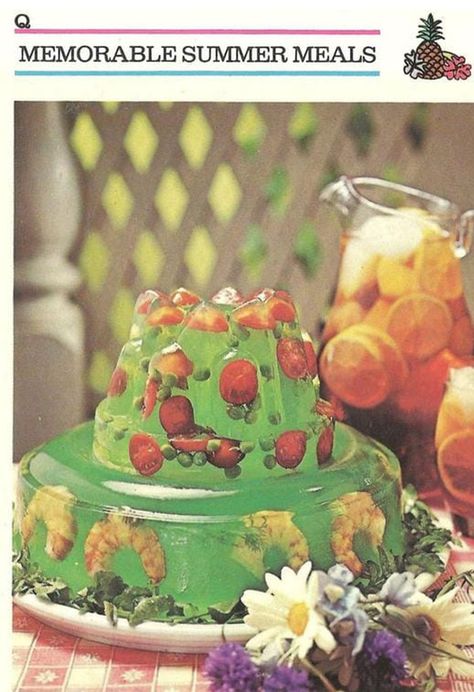 70s Dinner Party, 70s Food, Ugly Food, Gross Food, Retro Food, 70s Party, Food Ads, Weird Food, Retro Recipes