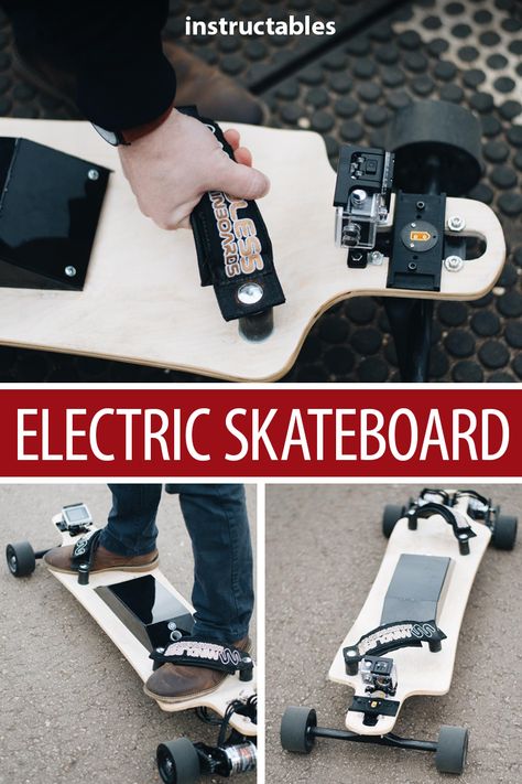 Diy Electric Skateboard, Motorized Skateboard, Outdoor Roller Skates, Biking Diy, Longboard Decks, World Building, 3d Printing Diy, Electronics Projects Diy, Electric Skateboard