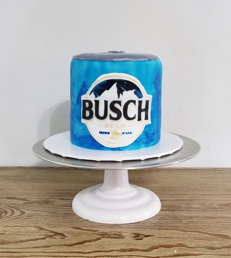 Busch Light Birthday Cake, Bush Light Cake, Busch Light Cake, Beer Grooms Cake, Beer Can Cake, Beer Can Cakes, 50 Party, Cake In A Can, Olive Wedding