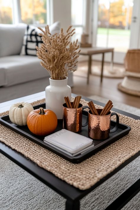 Snuggle into your home with these fall decor ideas to make it extra cozy. Southern Front Porch Ideas, Mexican Farmhouse, Southern Front Porch, Modern Coastal Decor, Black Countertops, Fall Decor Ideas, Fall Garland, Boho Fall, Modern Coastal