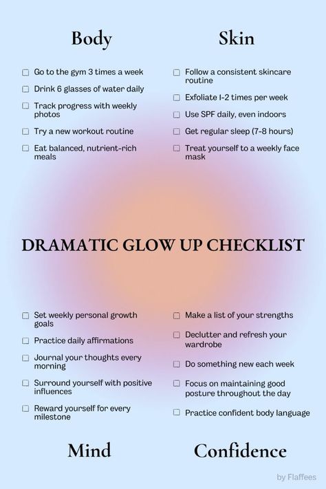 #WinterGlowUp #WinterBeauty #GlowingSkin #WinterSkincare #WinterMakeup #WinterFashion #WinterStyle #WinterSelfCare #WinterWellness #WinterBeautyRoutine #WinterBeautyTips #WinterBeautyHacks #WinterBeautyInspiration #WinterBeautyGoals #WinterBeautyEssentials Glow Up Tips Mental, Mental And Physical Glow Up Checklist, Changing Your Appearance Ideas, I Need A Glow Up, How To Start A Glow Up Journey, Tips For Glowing Up, Birthday Glow Up Checklist, Self Glow Up, How To Glow Up Mentally And Physically