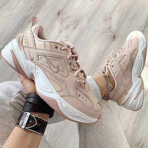 Nike N2k Tekno, Nike M2k Tekno Beige, Beige Nike Shoes, Grey Nike Sneakers, Beige Nike, Nike M2k, Adidas Sneakers Women, Mode Abaya, Sneakers Womens