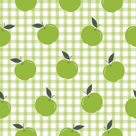 Green Square Aesthetic, Green Apple Wallpaper, Fruit Pattern Wallpaper, Apples Wallpaper, Disco Wallpaper, Fruit Background, Apple Aesthetic, Apple Illustration, Apple Background