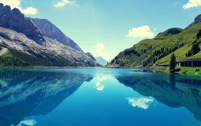 Clouds+reflecting+in+the+mirror+of+the+lake+wallpaper Windows 10 Desktop Backgrounds, Windows 10 Wallpapers, Windows 10 Background, Transparent Wallpaper, Desktop Background Nature, Desktop Wallpaper 1920x1080, Wallpaper Windows 10, Pc Desktop Wallpaper, Wallpaper Full Hd