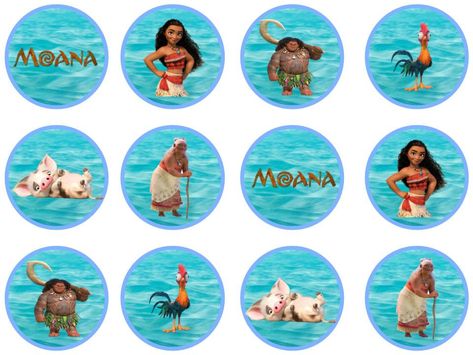 https://www.etsy.com/listing/538238029/moana-cupcake-toppers Moana Cupcake Toppers Free Printable, Moana Cupcake Toppers, Star Wars Cupcake Toppers, Baby Moana, Moana Cupcake, Moana Disney, Moana Bebe, Star Wars Cupcakes, Festa Moana Baby