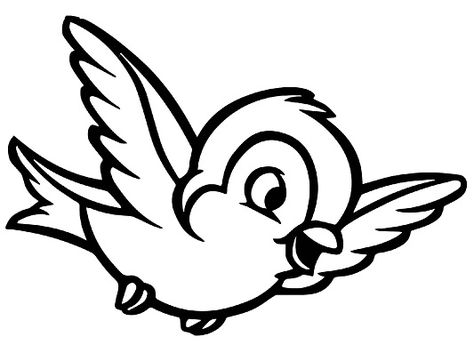 Bird Coloring, Cartoon Bird, Easy Bird, Space Coloring Pages, Black And White Birds, Dragon Coloring Page, Bird Clipart, Cartoon Birds, Detailed Coloring Pages