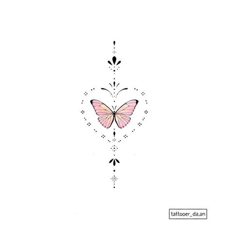 Small Chest Tattoos, On Tattoo, Butterfly Tattoos For Women, Small Pretty Tattoos, Cute Little Tattoos, Cute Tattoos For Women, Discreet Tattoos, Art Tattoos, Elegant Tattoos