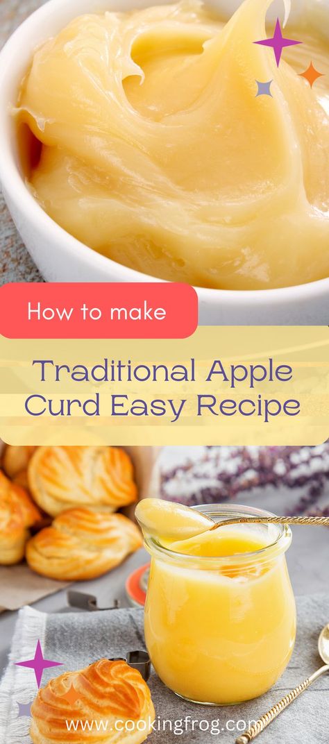 Rich, delicious and easy to make, this Apple Curd is overflowing with apple flavor. There are only six basic ingredients in our straightforward recipe, and no additional tools are needed. Apple Curd Recipes, Apple Cake Filling Recipes, Fruit Sauce Recipe, Fruit Curd Recipes, Apple Cake Filling, Apple Curd, Apple Mousse, Green Apple Recipes, Curd Recipes