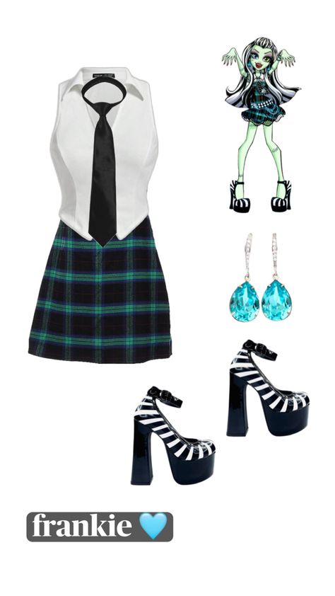 monster high halloween costume inspiration Frankie Stein Costume, Monster High Halloween Costumes, Raven Costume, Monster High Halloween, Halloween Costume Inspiration, Monster High Costume, Matching Halloween Costumes, Trio Halloween Costumes, Pretty Halloween Costumes