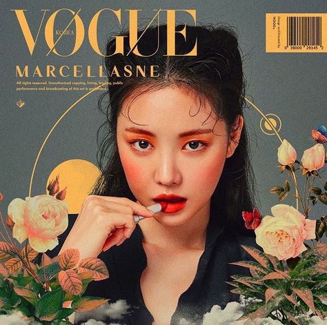 Face Focus Poses, Graphic Design Fun Creative, Korea Vogue, Shock Mansion, Face Female, Trendy Graphic Design, Apink Naeun, Graphisches Design, Female Reference