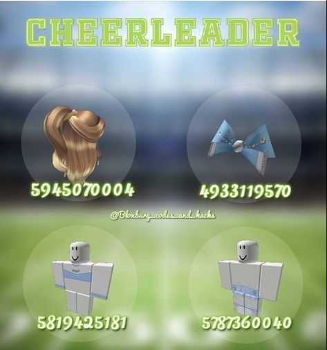 not mine Cheer Uniform Bloxburg Codes, School Outfits Bloxburg, Roblox Codes For Clothes School, Cheer Bloxburg Codes, School Outfits Bloxburg Codes, Roblox Cheer Outfit Codes, Bloxburg Uniform Codes School, Uniform Codes Bloxburg, Cheer Outfit Codes