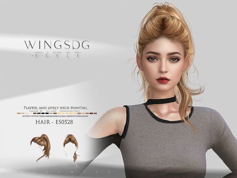 Mod For Sims 4, Two Ponytail Hairstyles, Hairstyles Female, Ts4 Hair, Los Sims 4 Mods, Retro Curls, Sims Baby, Back Braid, Mod Hair