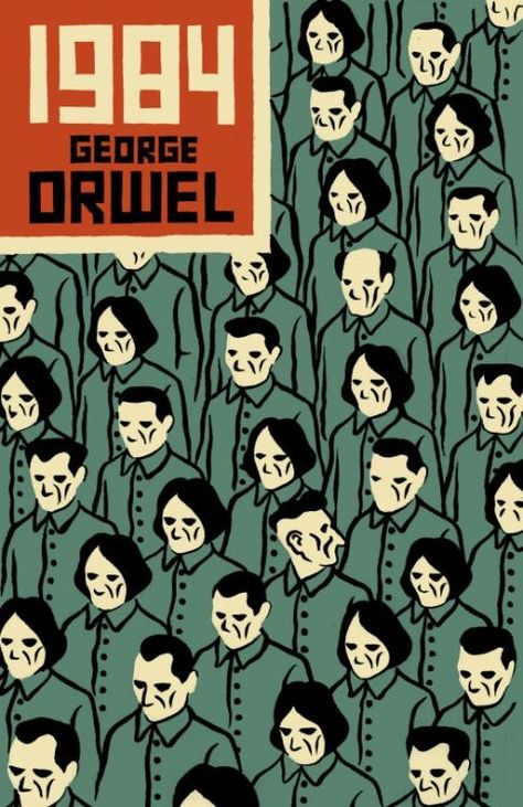 1984 George Orwell, Old Book Cover, 1984 Book, George Orwell 1984, Old Movie, Book Cover Illustration, Vintage Book Covers, Cool Books, Book Posters