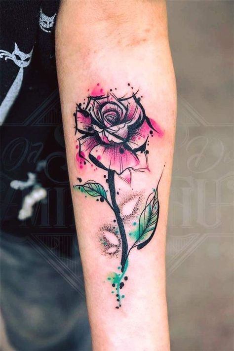 Tatuaje Trash Polka, Watercolor Tattoo Ideas, Tato Tradisional, Tattoo Diy, Tattoo Zeichnungen, Meaningful Tattoos For Women, Inspiration Tattoos, Cat Tattoos, Disney Tattoo