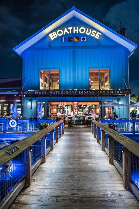 Walt Disney World's The BOATHOUSE Review - The Bucket List Narratives Fruity Candy, Disney 2023, Lake George Village, Planet Coaster, Lakefront Living, The Boathouse, Romantic Cruise, Building Remodeling, Build A Wall