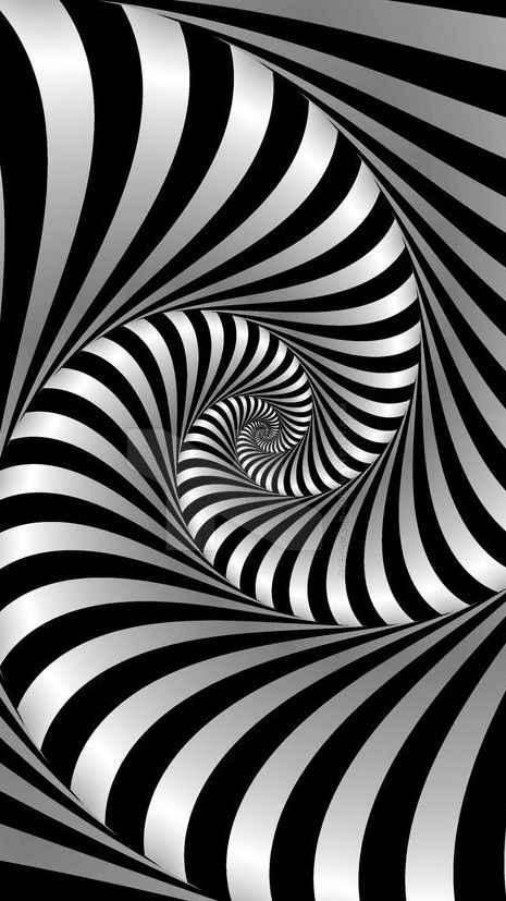 Radiation Design Principle, Spiral Optical Illusion, Spiral Illusion, Illusion Kunst, Opt Art, Abstract Painting Diy, Optical Illusion Drawing, Optical Illusion Wallpaper, Illusion Drawings