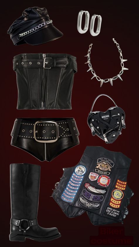 Party Theme Outfits, Biker Outfit, Themed Outfits, Party Themes