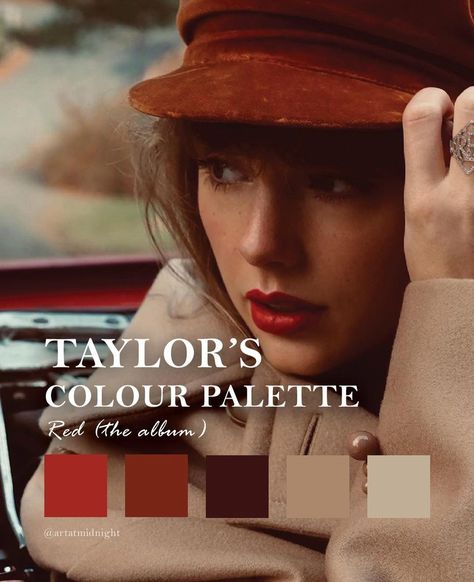 Red Taylor's Version Color Palette, All Too Well Color Palette, Red Taylor Swift Color Palette, Swiftie Bracelets, Swift Bracelets, Teen Lounge, Ig Aesthetic, Color Boards, Bracelet Inspo