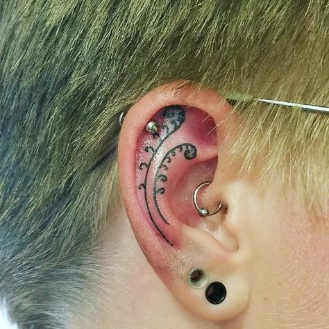 Tattoo uploaded by Lilith Andraste • Ear fern Please DM me through instagram or facebook for bookings @classylasslilith • Tattoodo Fern Ear Tattoo, Ear Tattoos, Lotus Tattoo, Ear Tattoo, I Tattoo, Dm Me, Pretty Things, Fern, Tattoo Ideas