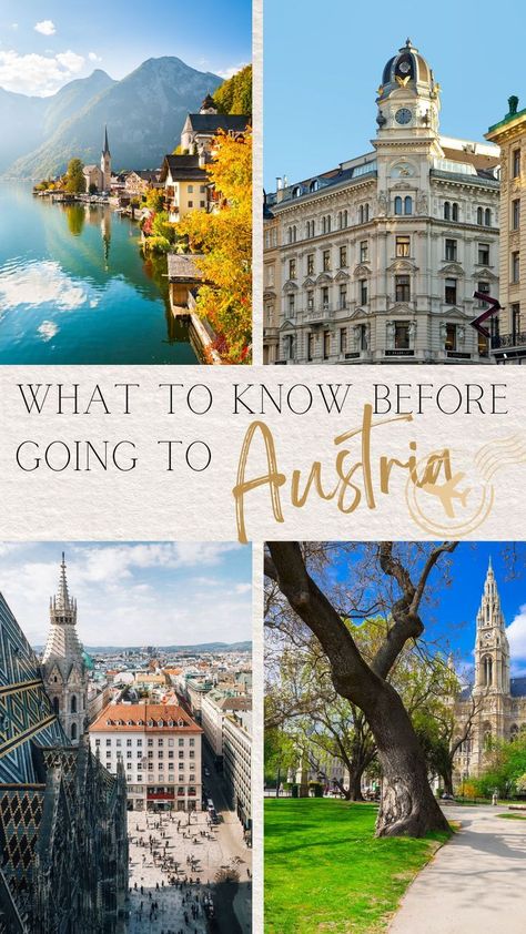 Planning your next vacation to Austria? Then you definitely want to check out The Ultimate Travel Guide To Austria, In order to get the most out of your trip with all 'must know before you go' tips. Compile advice, explanations, and tips for the most common questions, concerns, and misconceptions. | Austria safety | budget & money for Austria trip | best time to visit Austria| getting around Austria| what to wear in Austria| best tips for your trip to Austria| 3 Days In Austria, Austria Must See, Honeymoon In Austria, Austria Travel Places To Visit, Austria Winter, Austria Travel Guide, Switzerland Trip, Euro Travel, Travel Austria