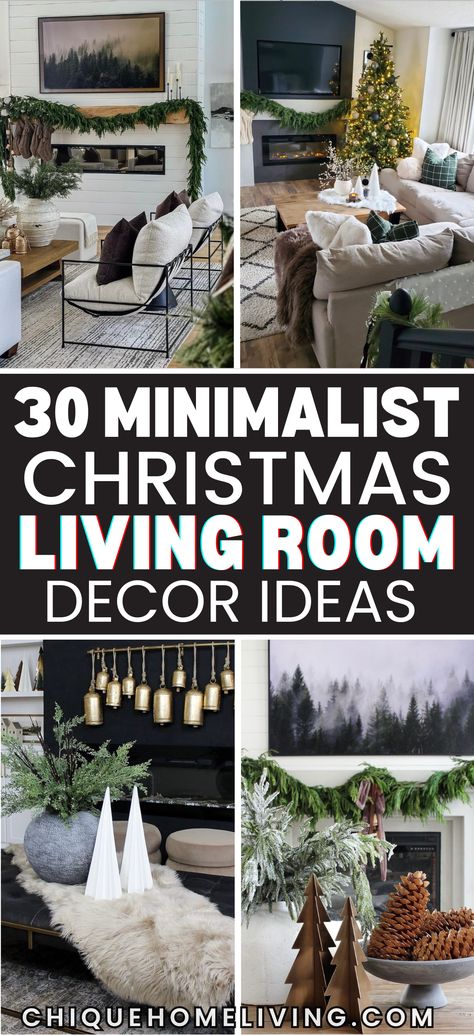 Minimal Holiday Decor Living Room, Minimalist Christmas Decor Apartment, Neutral Modern Christmas Decor, Monochrome Christmas Decor, Modern Cozy Christmas Decor, Minimalist Christmas Decorating, Simple Xmas Decor, Minimalist Christmas Decor Living Rooms, Modern Minimalist Christmas Decor