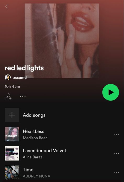 Lit Spotify Playlist, Spotify Playlist Songs, Music Rnb, Playlist Songs, Song Suggestions, Red Led Lights, Music Recommendations, Song Playlist, Spotify Playlist