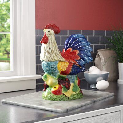 Cow Kitchen Theme, Rooster Collection Display, Ceramic Pottery Rooster, Ceramic Kitchen Canister Sets, Rooster Table Lamp, Cow Cookies, Glass Kitchen Canisters, Rooster Canisters, Chinese Buddha