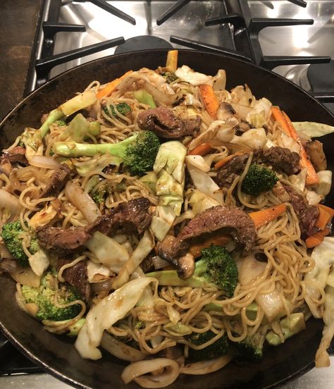 First time I ever made Yakisoba! #foodporn #food #foodie #nom #tasty #delicious #foods #foodlover Yakisoba Aesthetic, Rice With Beans, Good Food Recipes, Eating Photography, Mexican Pulled Pork, Cast Iron Pizza, Beef Lasagna, Lobster Bisque, Homemade Beef