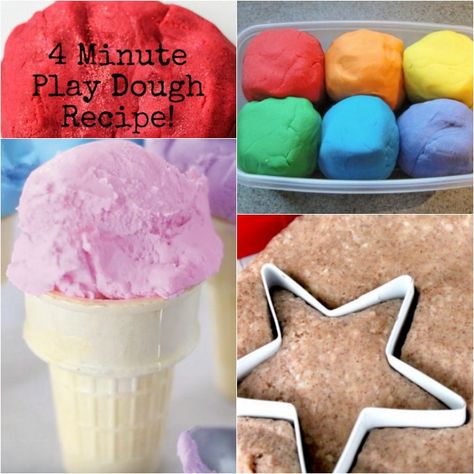 Here are 27 easy homemade playdough recipes that you can make with the kids. Find playdough recipes for scented, edible, glitter and more that are so quick. Homemade Play Doh, Easy Homemade Playdough, Easy Homemade Playdough Recipe, Homemade Playdough Recipe, Playdough Recipe, Sale Ideas, Decoupage Diy, Crazy Mom, Homemade Playdough